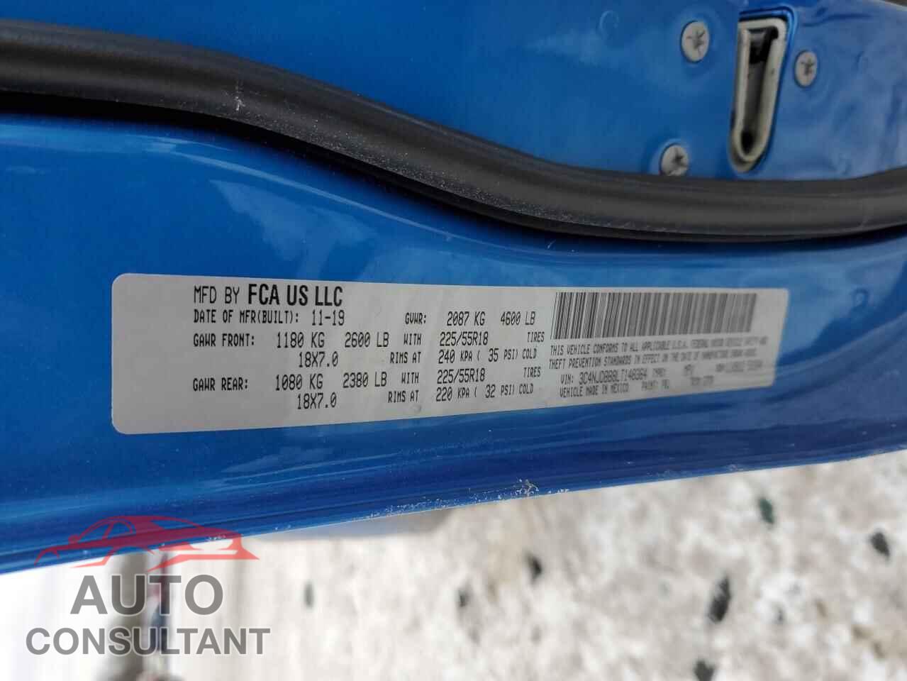 JEEP COMPASS 2020 - 3C4NJDBB8LT148364