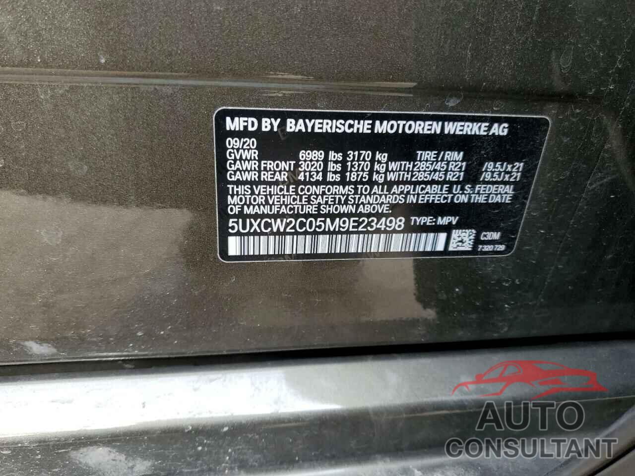 BMW X7 2021 - 5UXCW2C05M9E23498