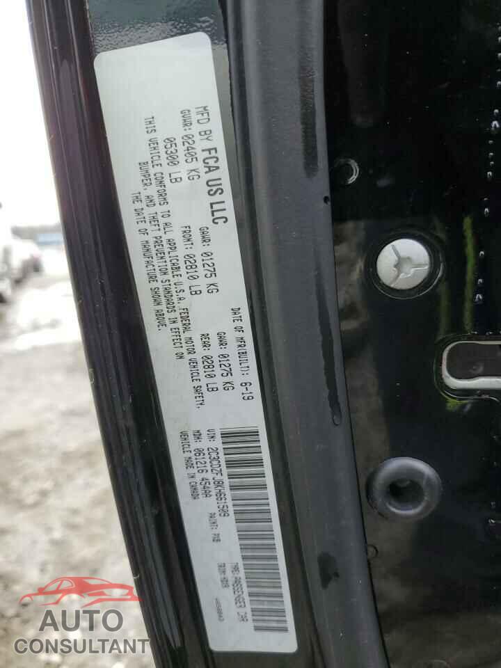 DODGE CHALLENGER 2019 - 2C3CDZFJ8KH661509