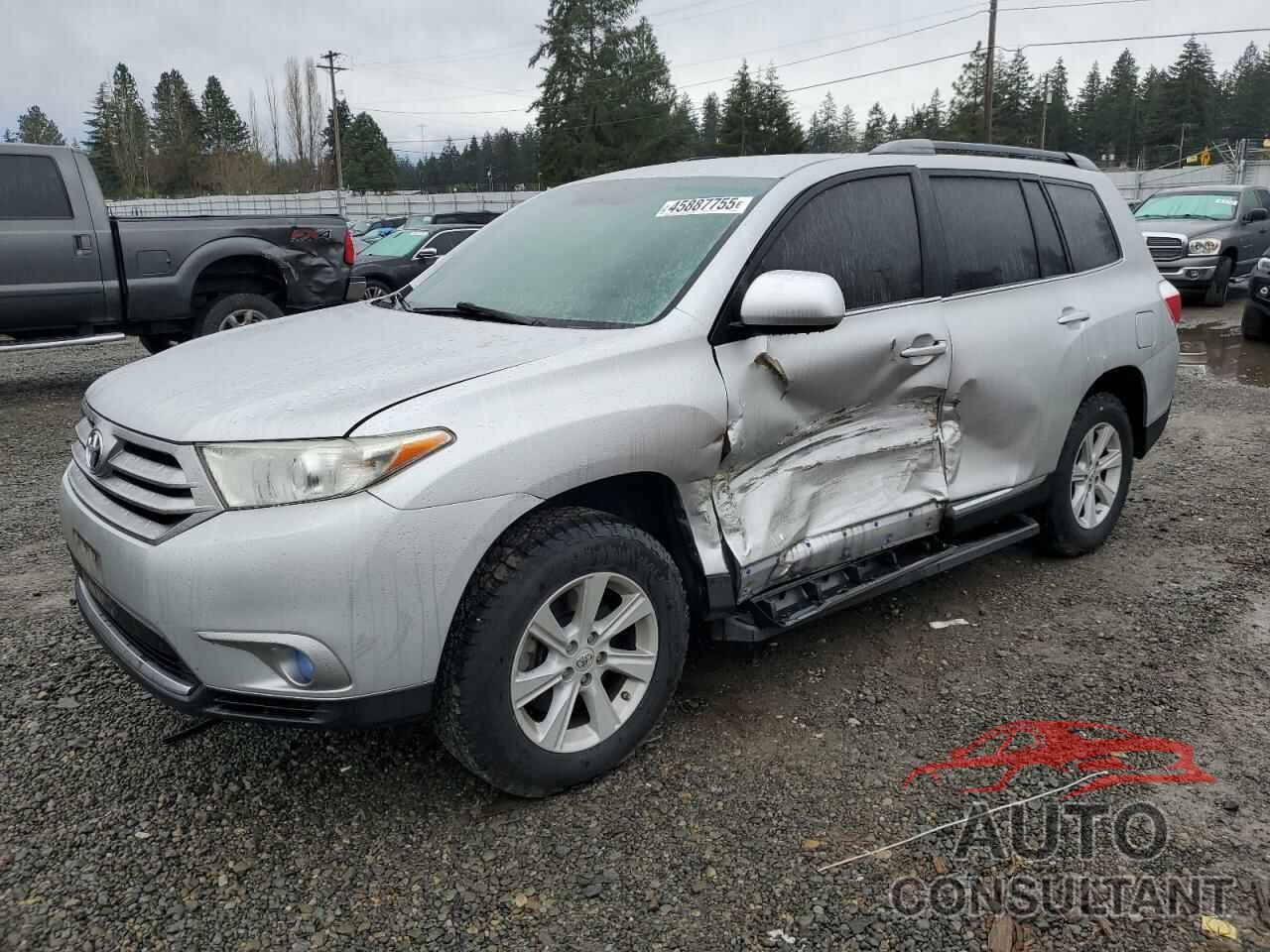 TOYOTA HIGHLANDER 2013 - 5TDBK3EH5DS245236