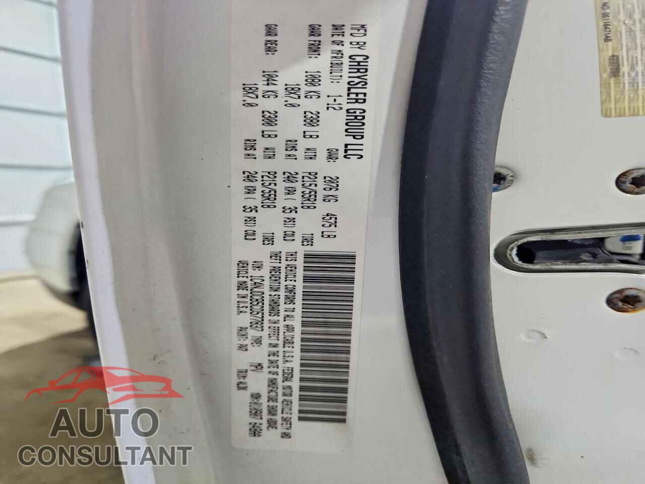 JEEP COMPASS 2012 - 1C4NJDCB5CD577837