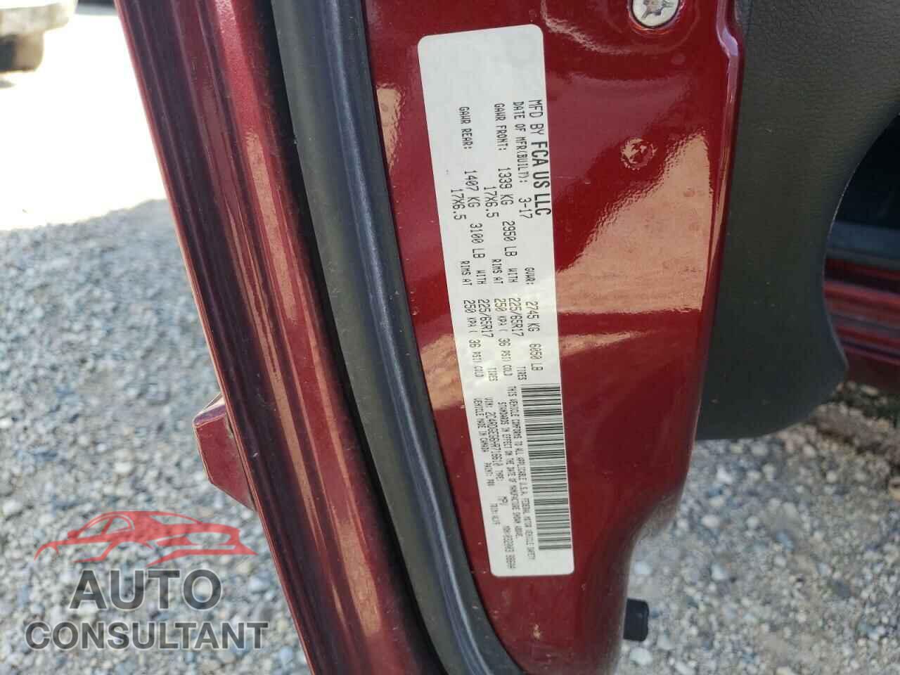 DODGE CARAVAN 2017 - 2C4RDGEG6HR716610