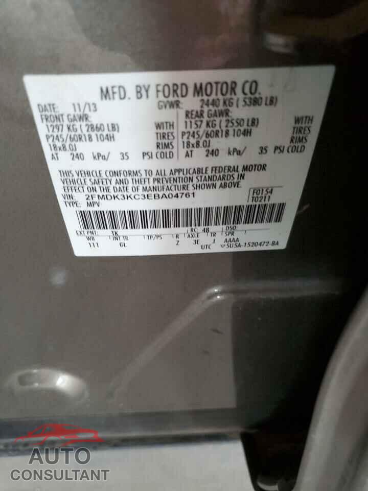 FORD EDGE 2014 - 2FMDK3KC3EBA04761