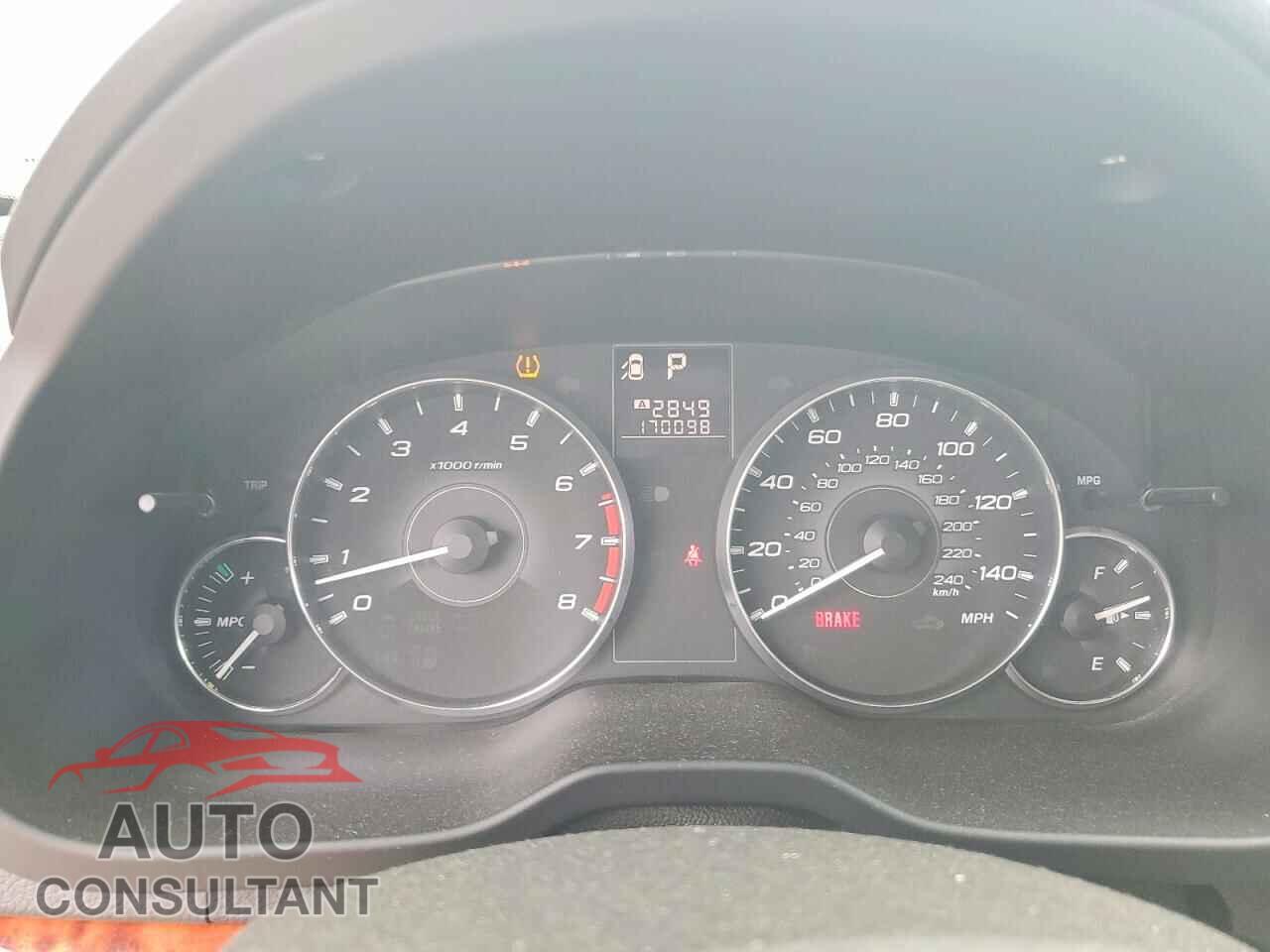 SUBARU OUTBACK 2012 - 4S4BRBLC9C3202561