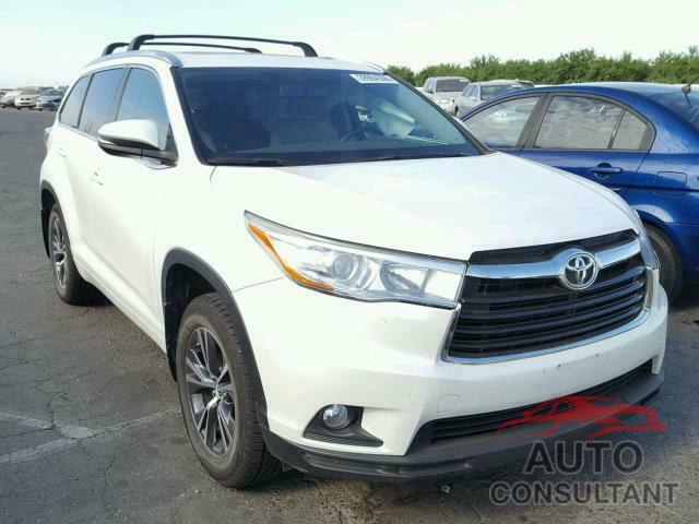TOYOTA HIGHLANDER 2016 - 5TDJKRFH2GS241887
