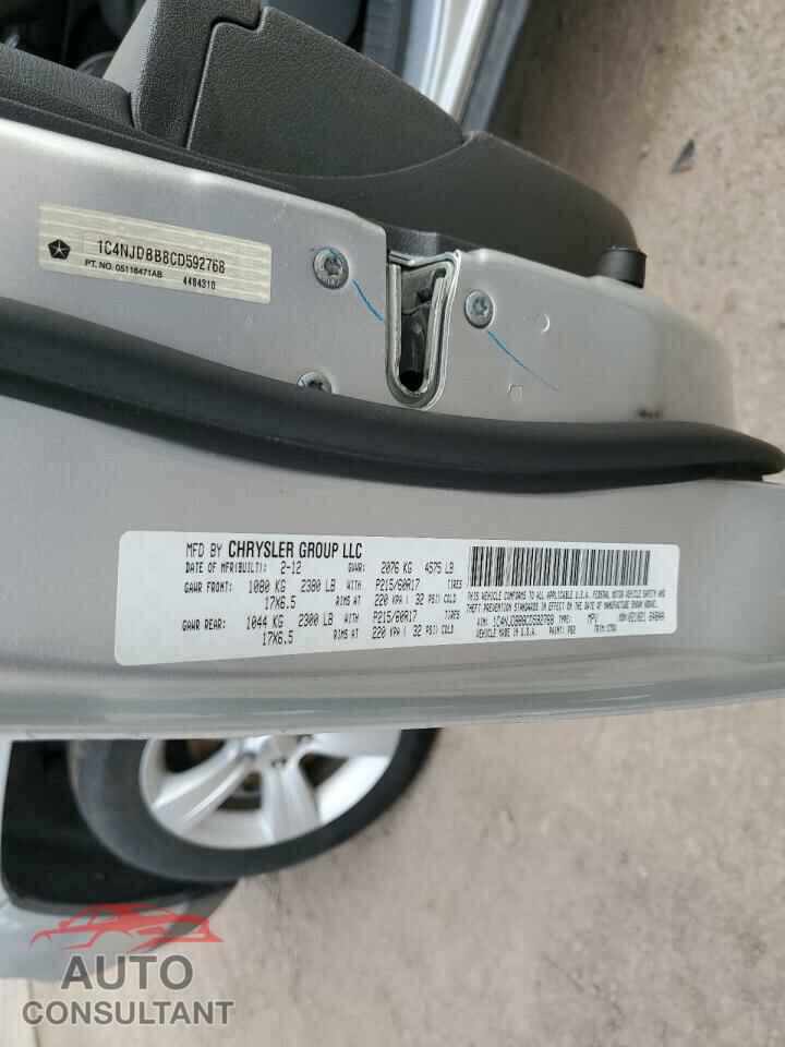 JEEP COMPASS 2012 - 1C4NJDBB8CD592768