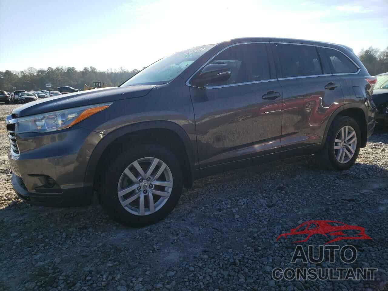 TOYOTA HIGHLANDER 2015 - 5TDZKRFH7FS114098