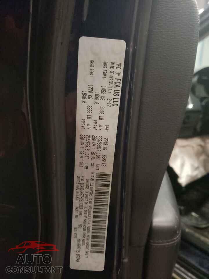 DODGE DURANGO 2017 - 1C4RDJAG7HC817313