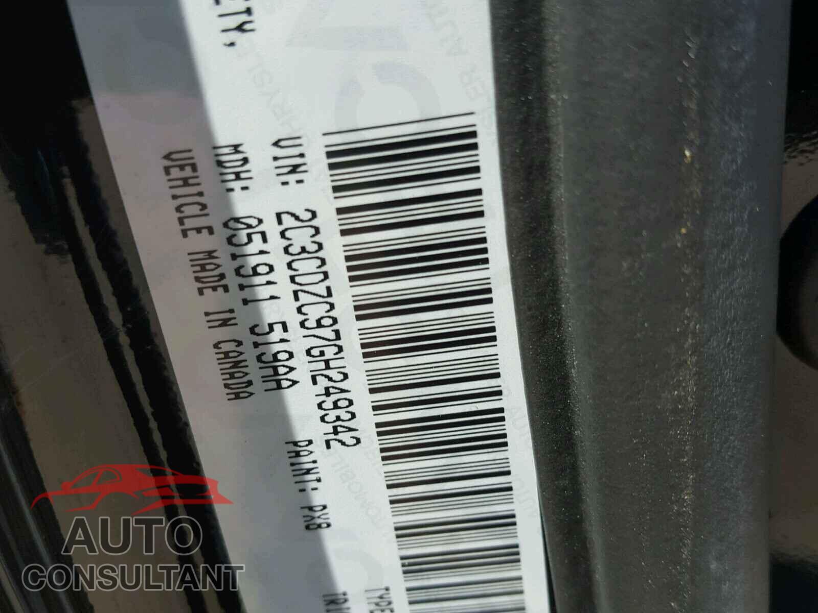 DODGE CHALLENGER 2016 - 2C3CDZC97GH249342