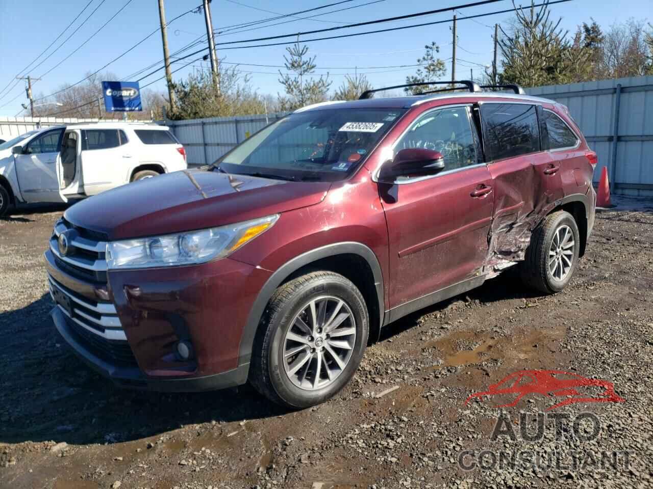 TOYOTA HIGHLANDER 2019 - 5TDJZRFH3KS705466