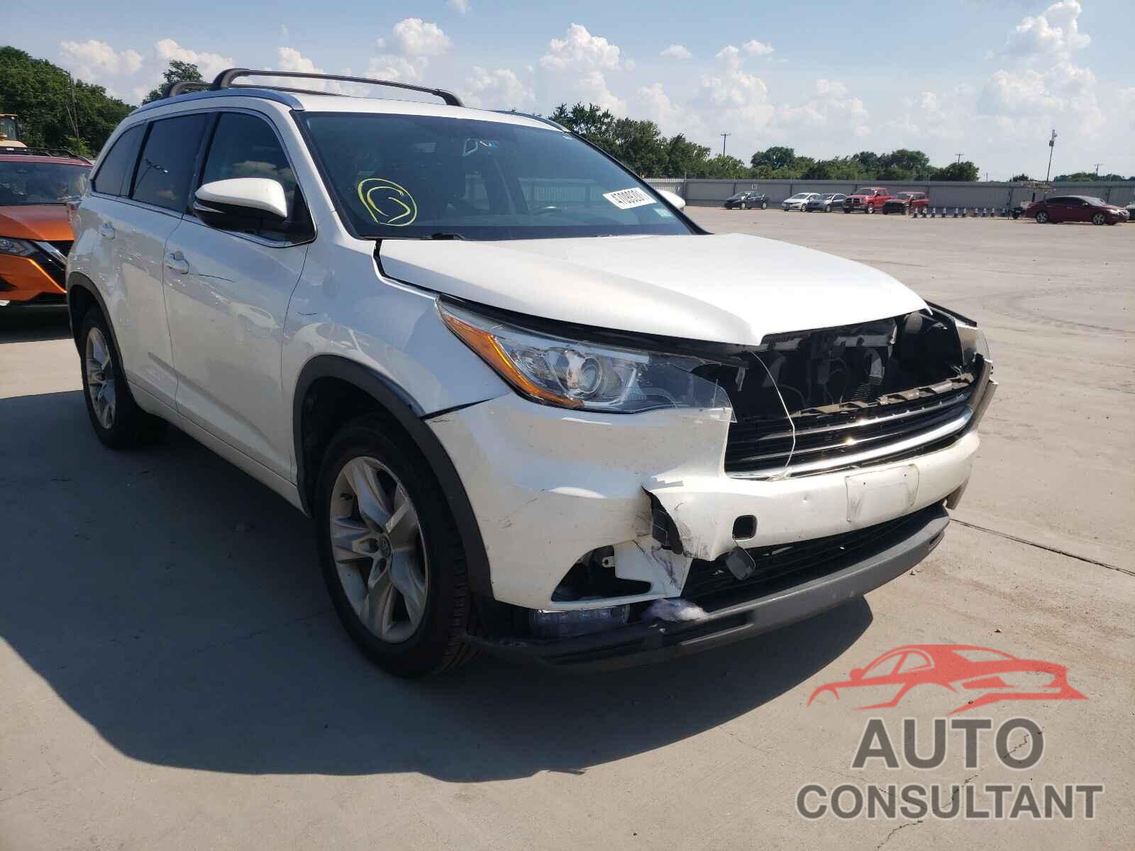 TOYOTA HIGHLANDER 2016 - 5TDYKRFH8GS184304