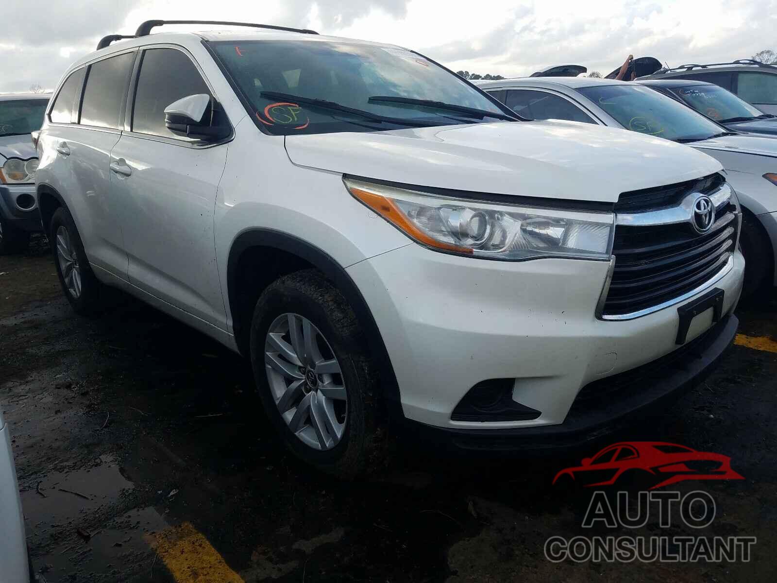 TOYOTA HIGHLANDER 2016 - 5TDZKRFH8GS145006