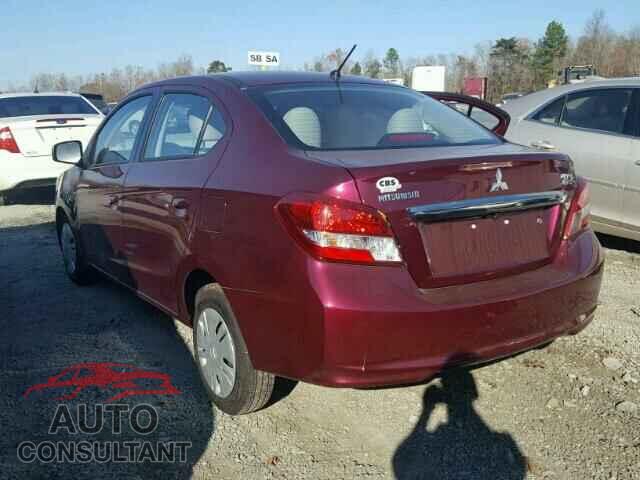 MITSUBISHI MIRAGE 2017 - ML32F3FJ7HHF19624