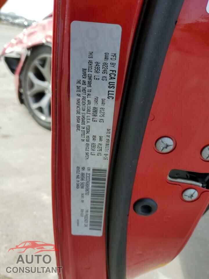 DODGE CHALLENGER 2016 - 2C3CDZAG8GH306763