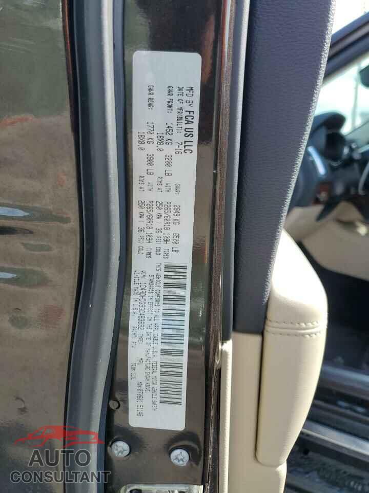 DODGE DURANGO 2016 - 1C4RDHDG9GC483692