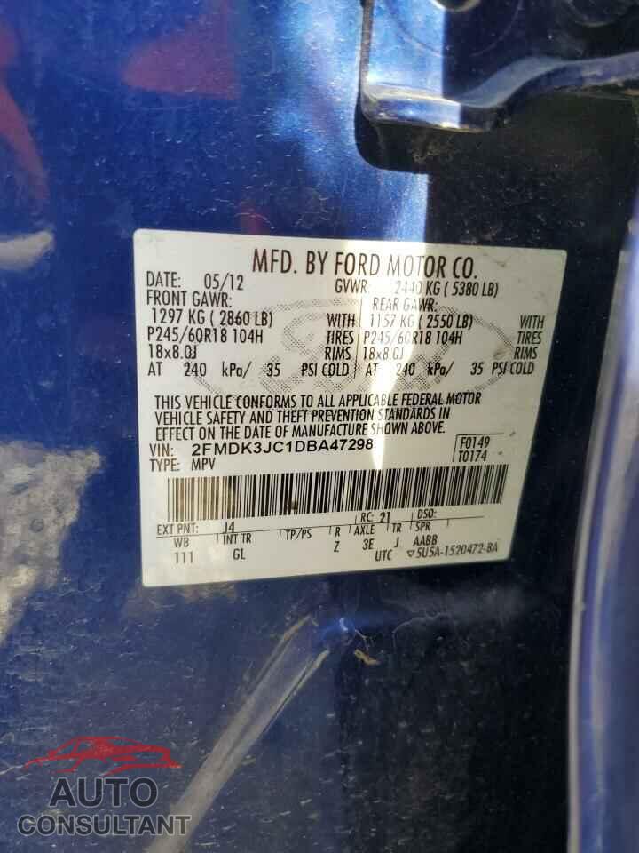 FORD EDGE 2013 - 2FMDK3JC1DBA47298