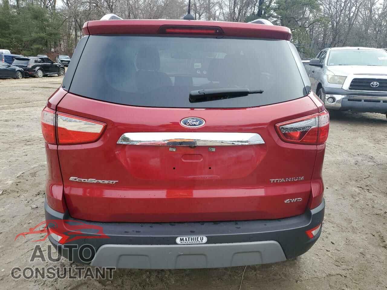 FORD ECOSPORT 2019 - MAJ6S3KL5KC296556