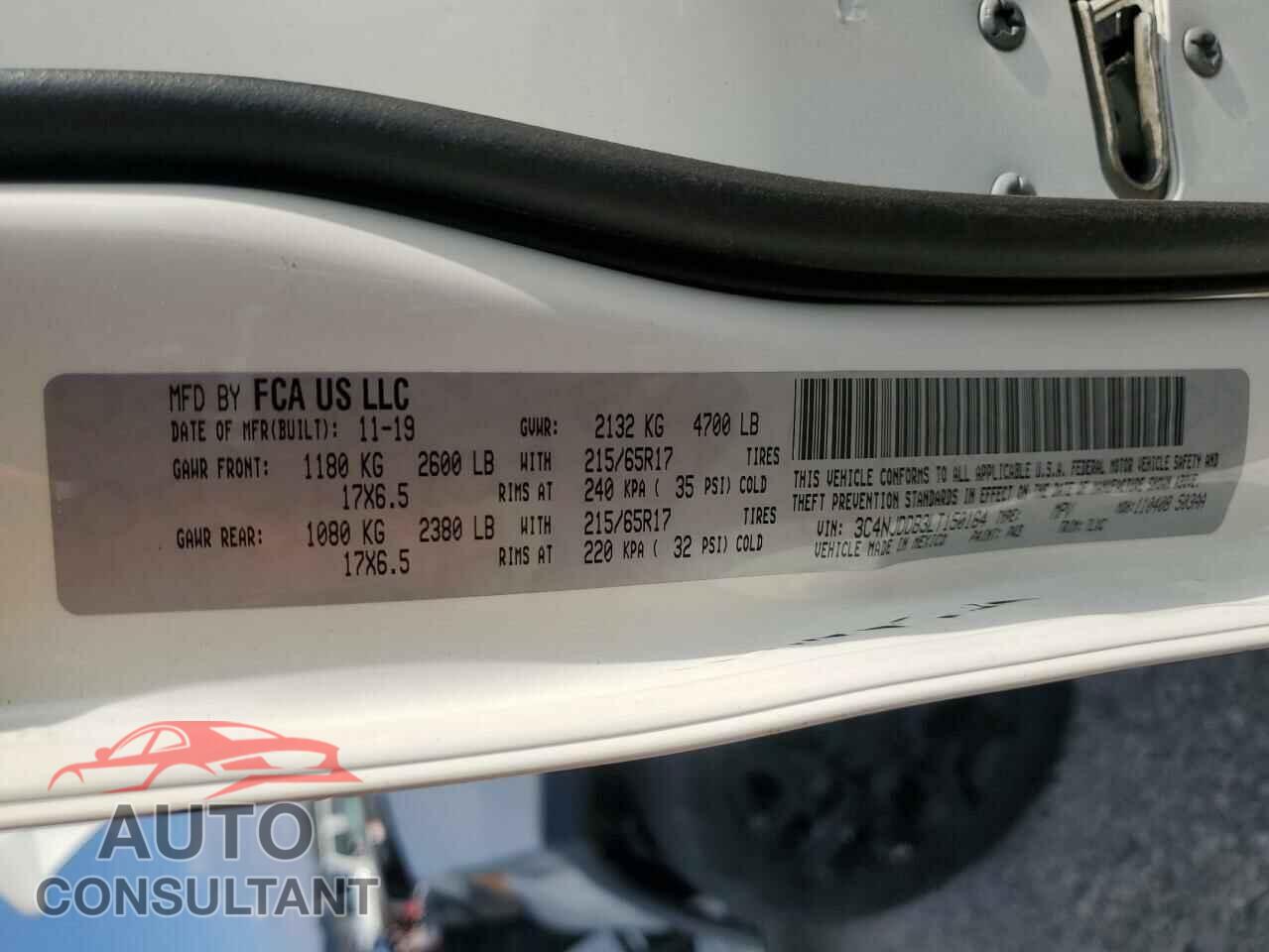 JEEP COMPASS 2020 - 3C4NJDDB3LT150164