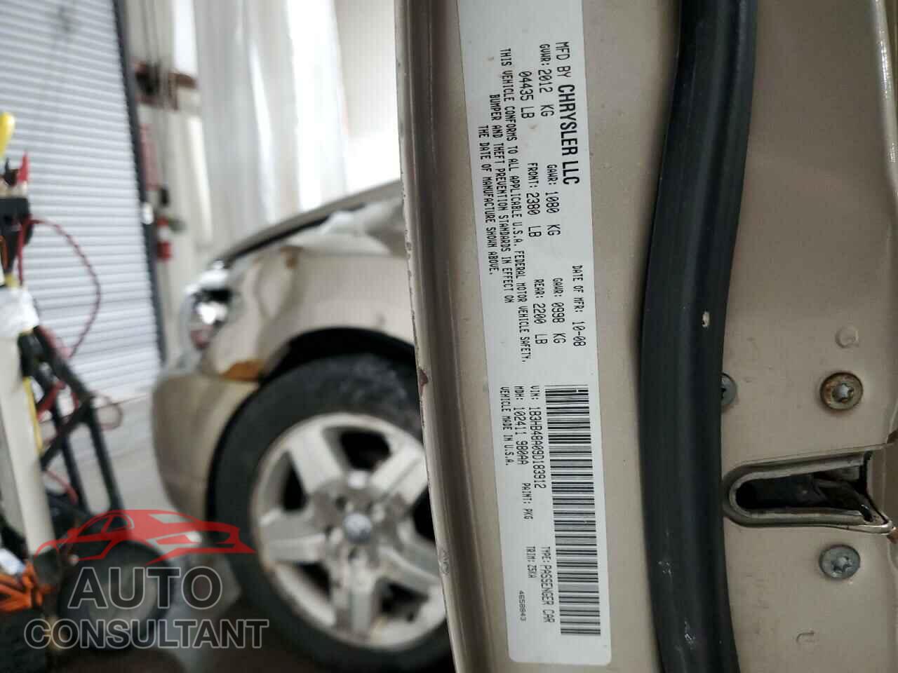 DODGE CALIBER 2009 - 1B3HB48A09D183912