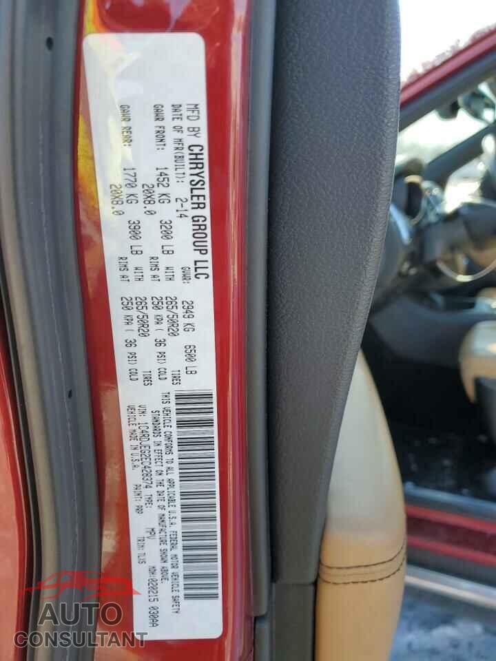 DODGE DURANGO 2014 - 1C4RDJEG2EC428374