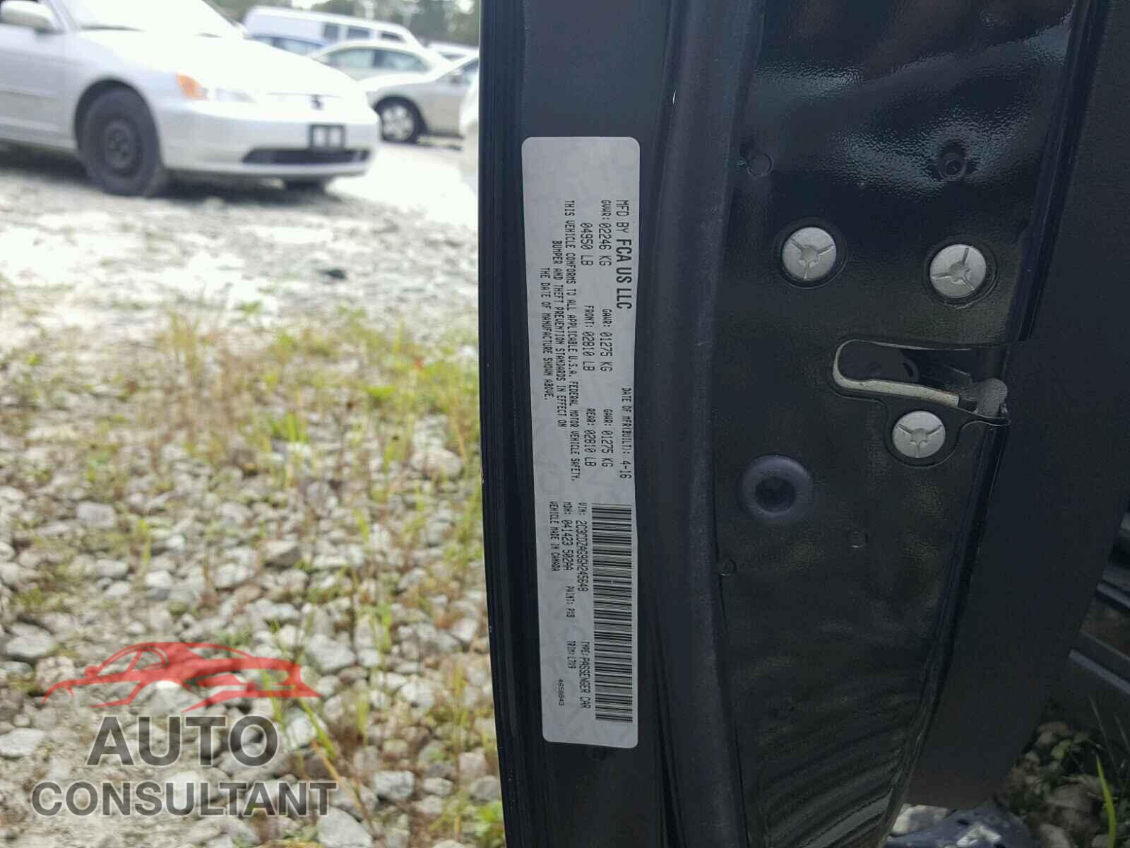 DODGE CHALLENGER 2016 - 2C3CDZAG9GH245648