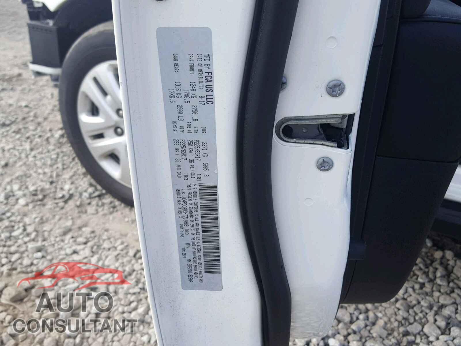 DODGE JOURNEY SE 2017 - 3C4PDCAB3HT710089