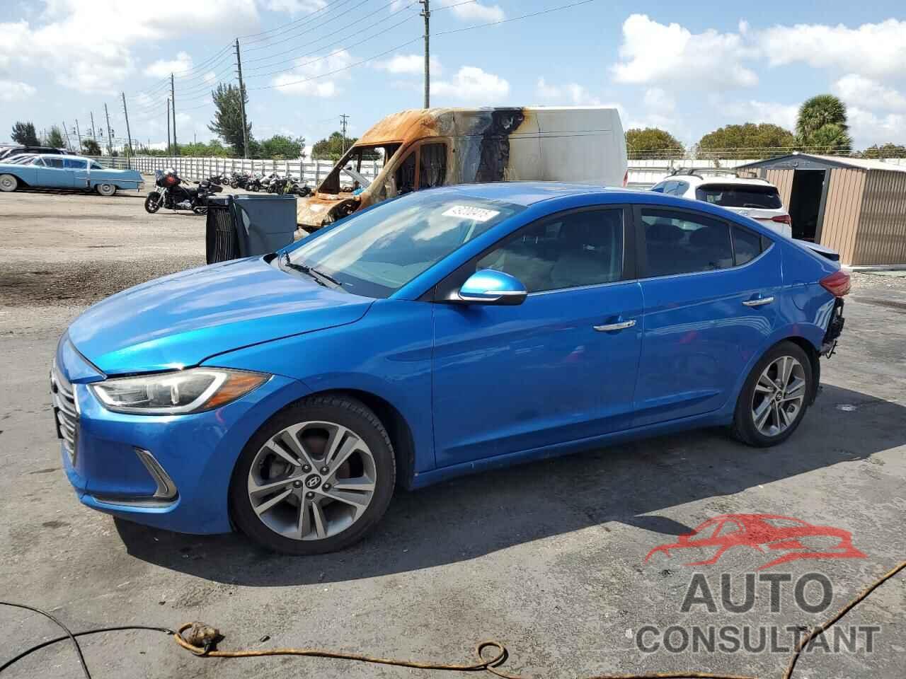 HYUNDAI ELANTRA 2017 - KMHD84LF6HU298927