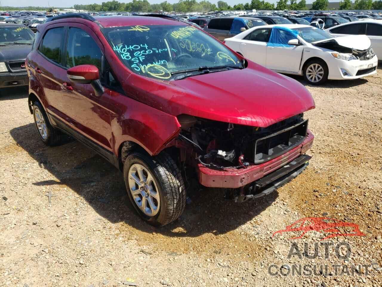 FORD ECOSPORT 2018 - MAJ6P1UL3JC189264