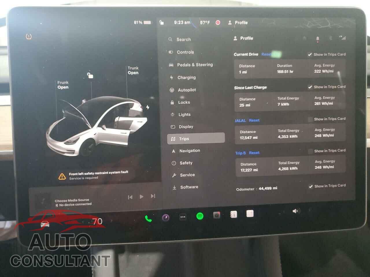TESLA MODEL 3 2023 - 5YJ3E1EA2PF433725
