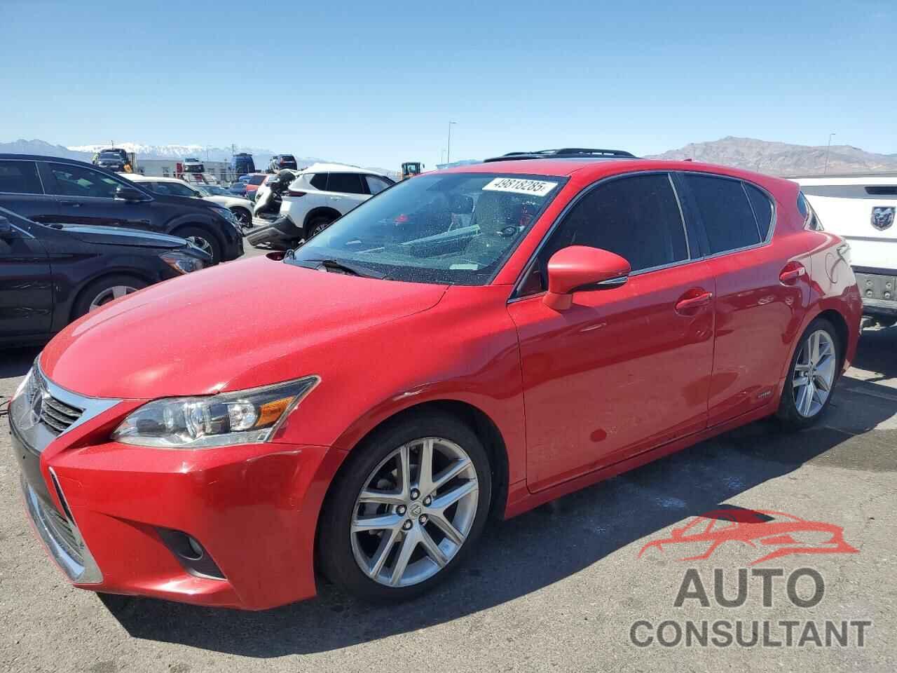 LEXUS CT 200 2016 - JTHKD5BH1G2252091