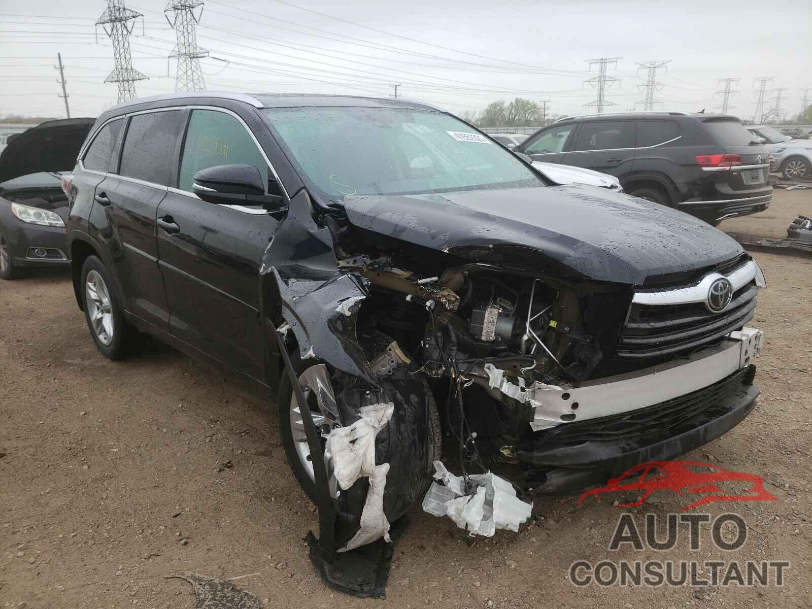 TOYOTA HIGHLANDER 2016 - 5TDDKRFH5GS330267