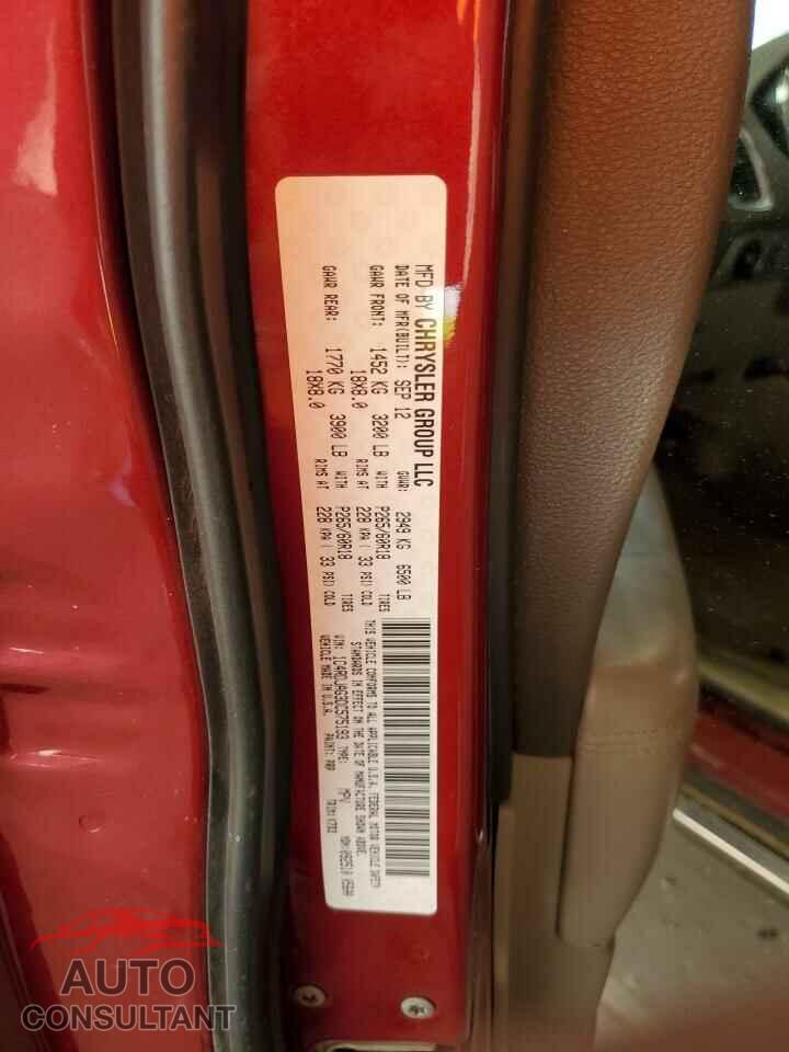 DODGE DURANGO 2013 - 1C4RDJAG3DC575193