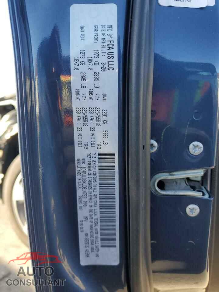 JEEP GRAND CHER 2020 - 1C4PJLDBXLD614723