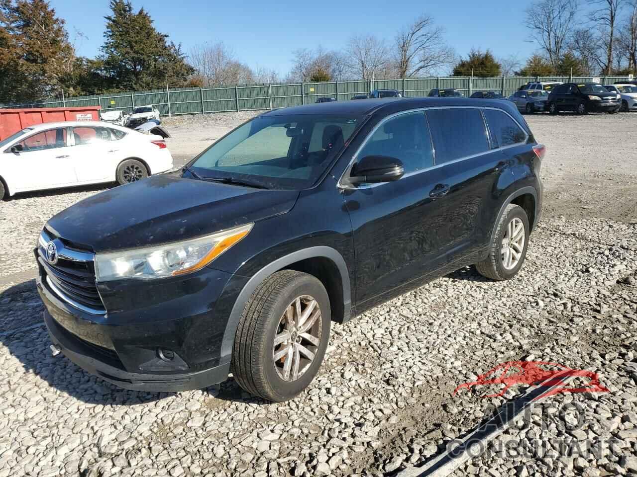 TOYOTA HIGHLANDER 2016 - 5TDZKRFHXGS133598