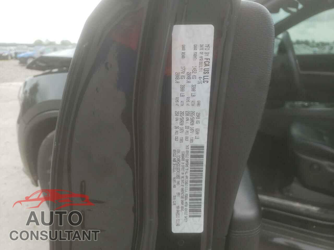 DODGE DURANGO 2016 - 1C4RDHDG1GC411093