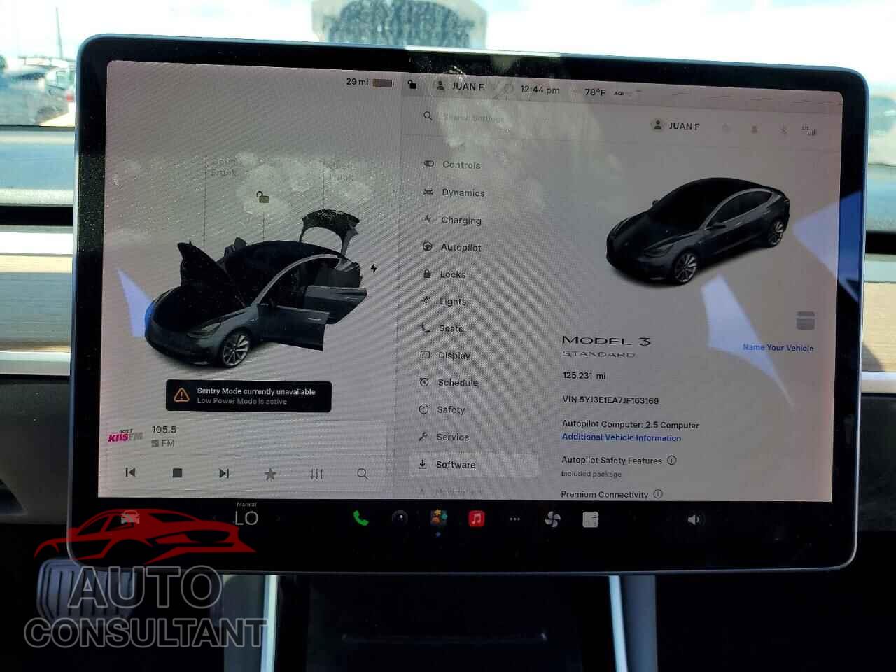 TESLA MODEL 3 2018 - 5YJ3E1EA7JF163169