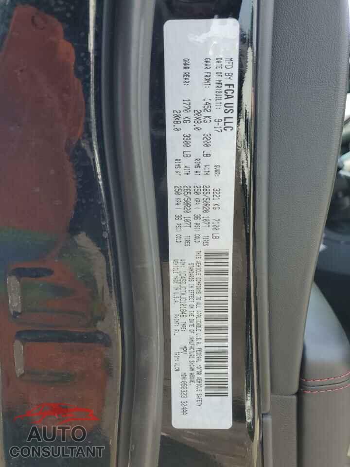 DODGE DURANGO 2018 - 1C4SDJCTXJC101846
