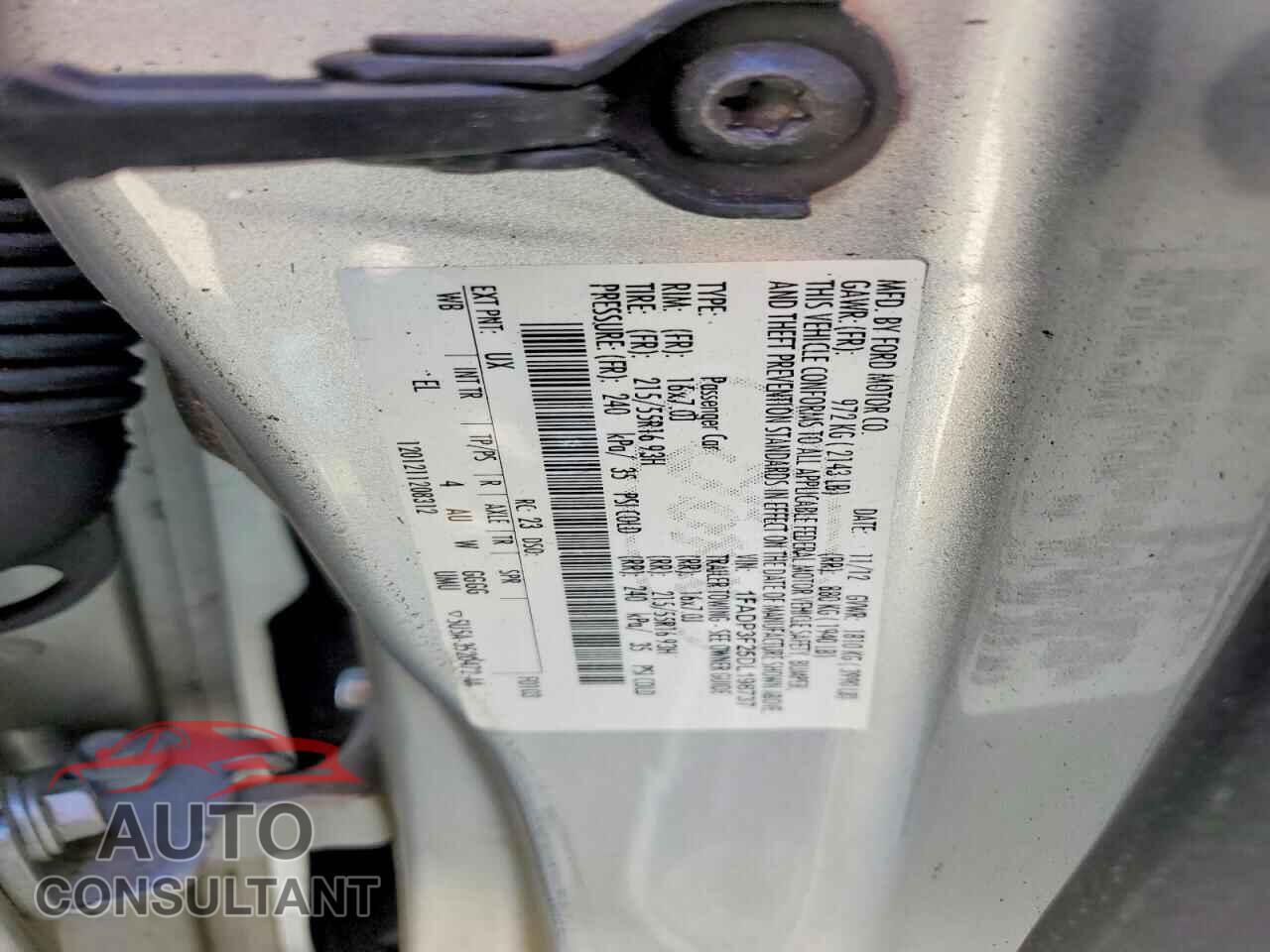FORD FOCUS 2013 - 1FADP3F25DL198737