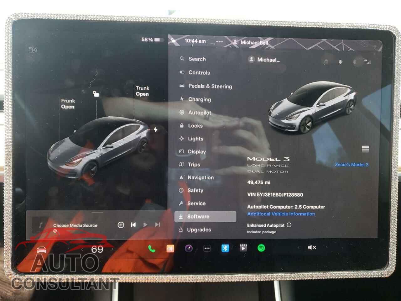 TESLA MODEL 3 2018 - 5YJ3E1EB0JF128580