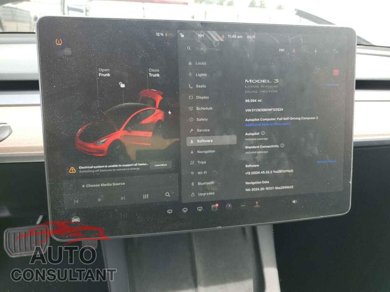 TESLA MODEL 3 2022 - 5YJ3E1EB0NF123224