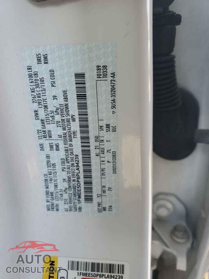 FORD BRONCO 2023 - 1FMEE5DP8PLA94239