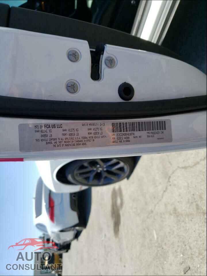 DODGE CHALLENGER 2019 - 2C3CDZAG8KH618770