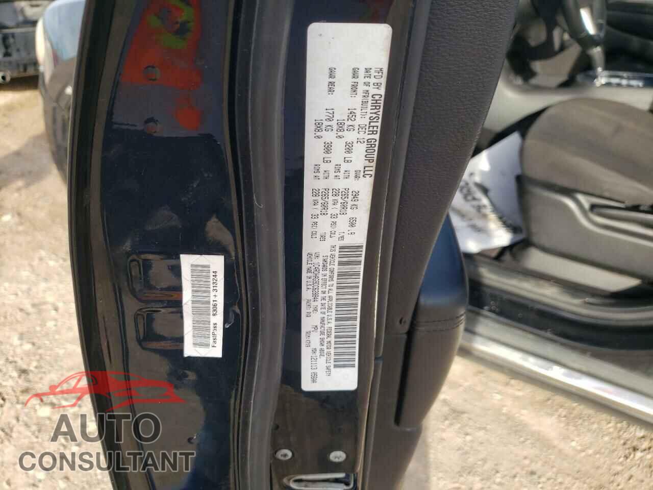 DODGE DURANGO 2013 - 1C4RDHAG9DC628844