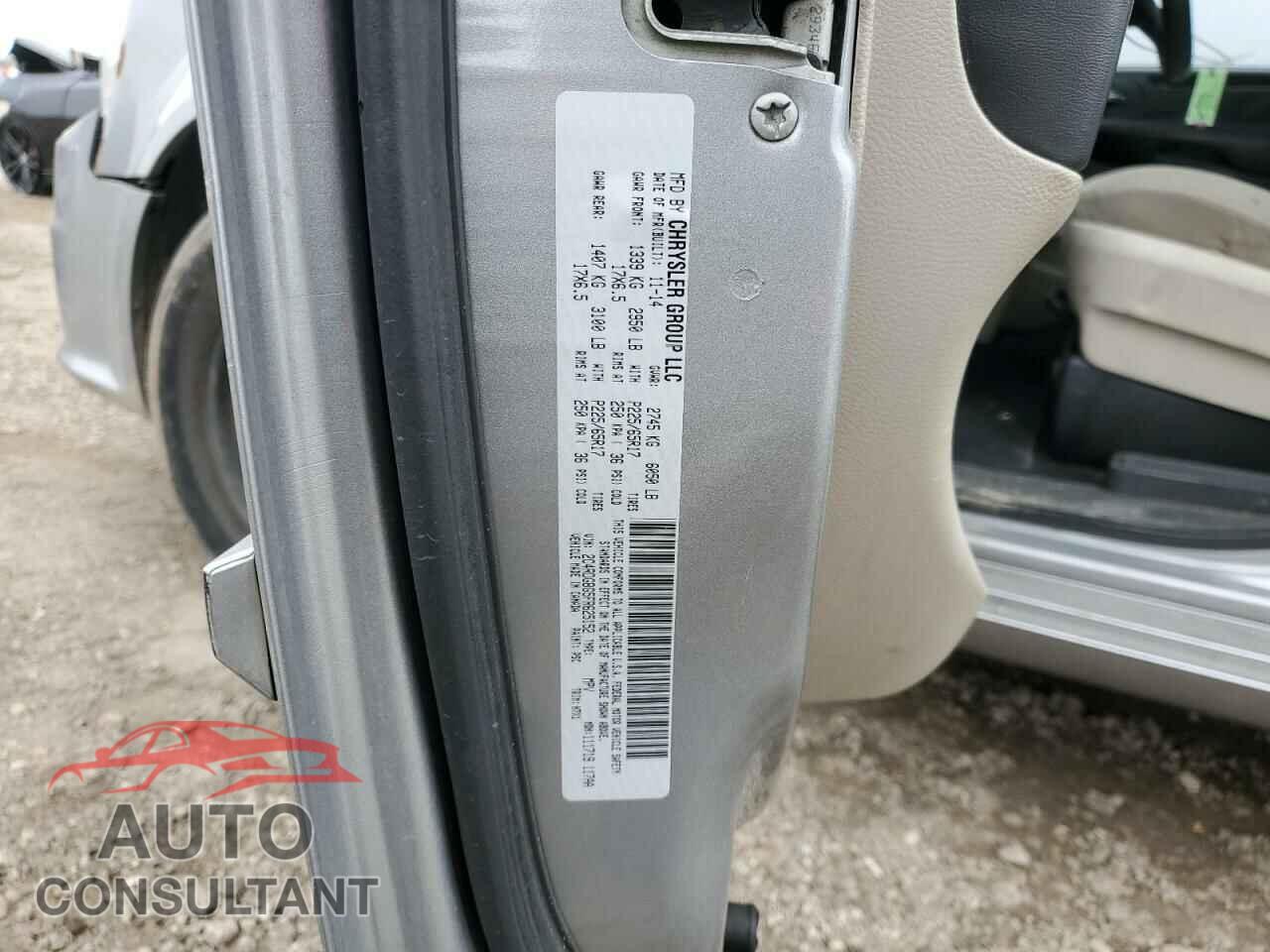 DODGE CARAVAN 2015 - 2C4RDGBG5FR625152