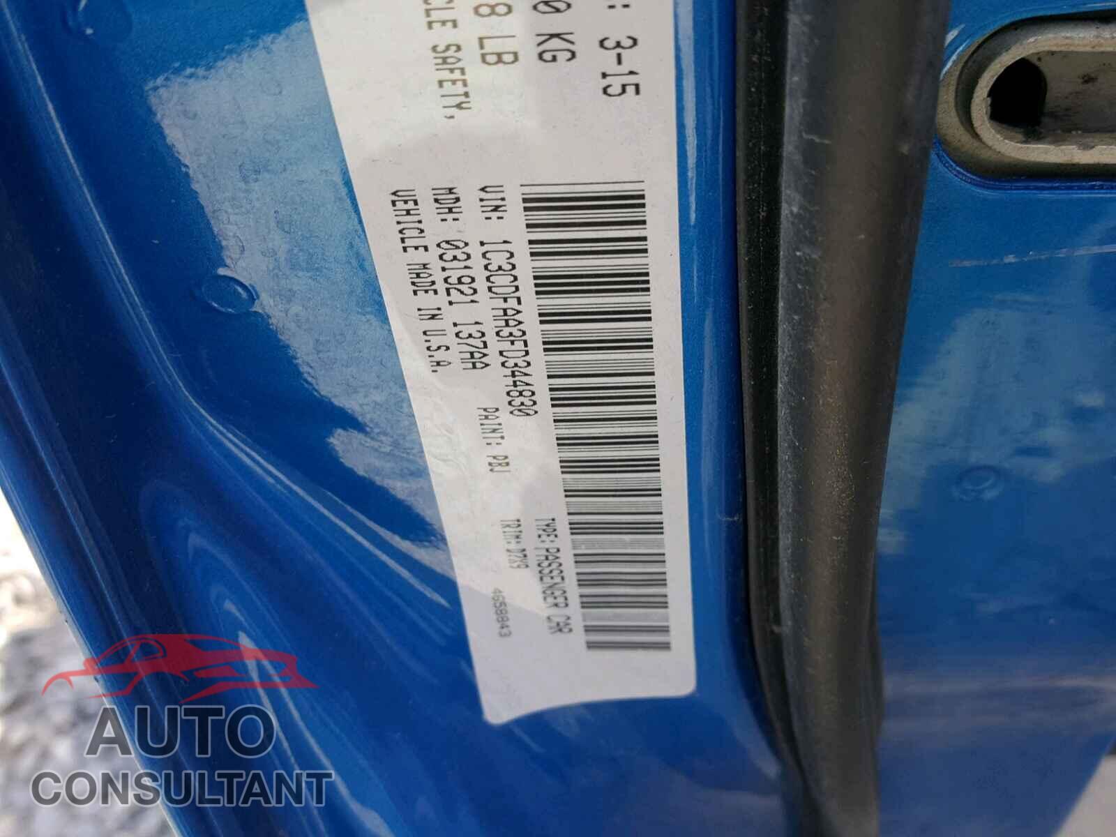 DODGE DART 2015 - 1C3CDFAA3FD344830