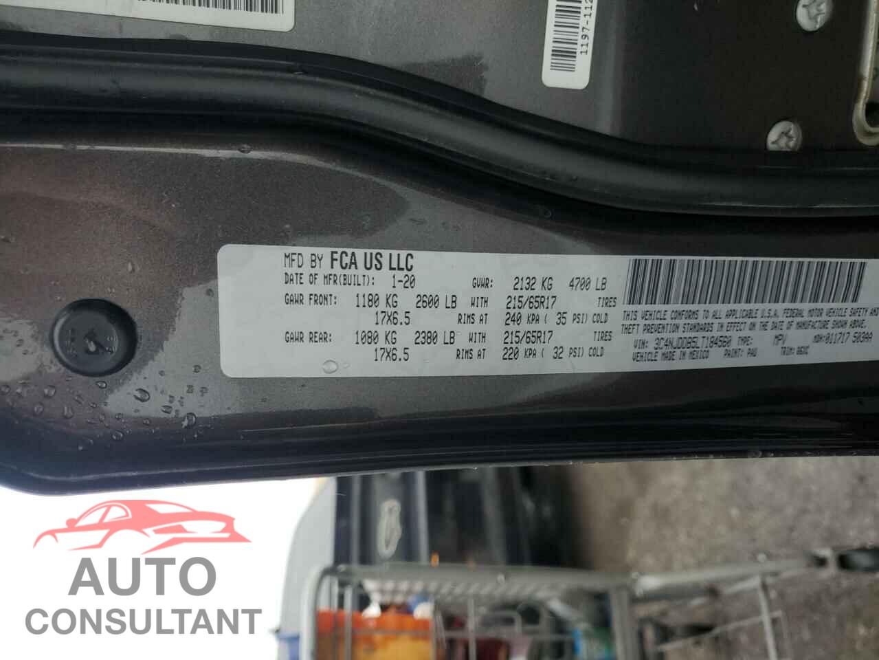 JEEP COMPASS 2020 - 3C4NJDDB5LT184560