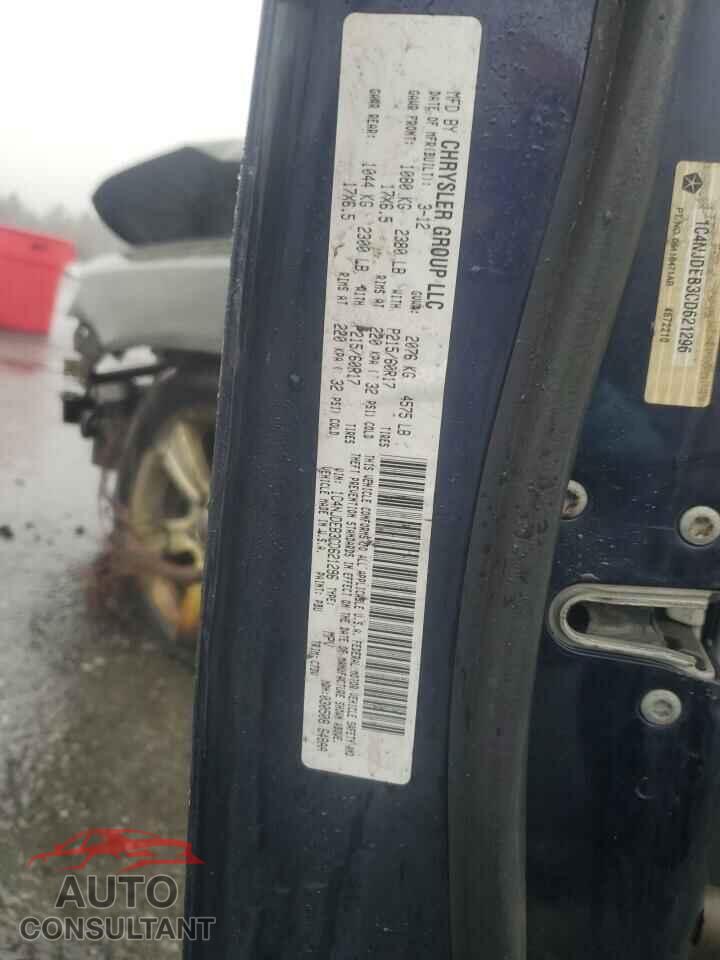 JEEP COMPASS 2012 - 1C4NJDEB3CD621296