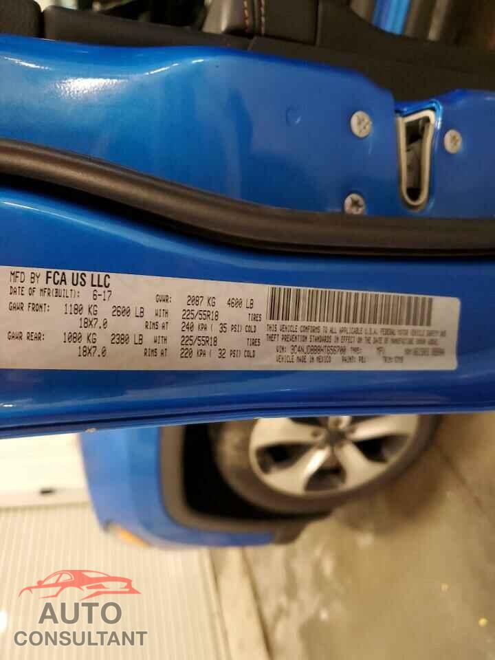JEEP COMPASS 2017 - 3C4NJDBB8HT656700