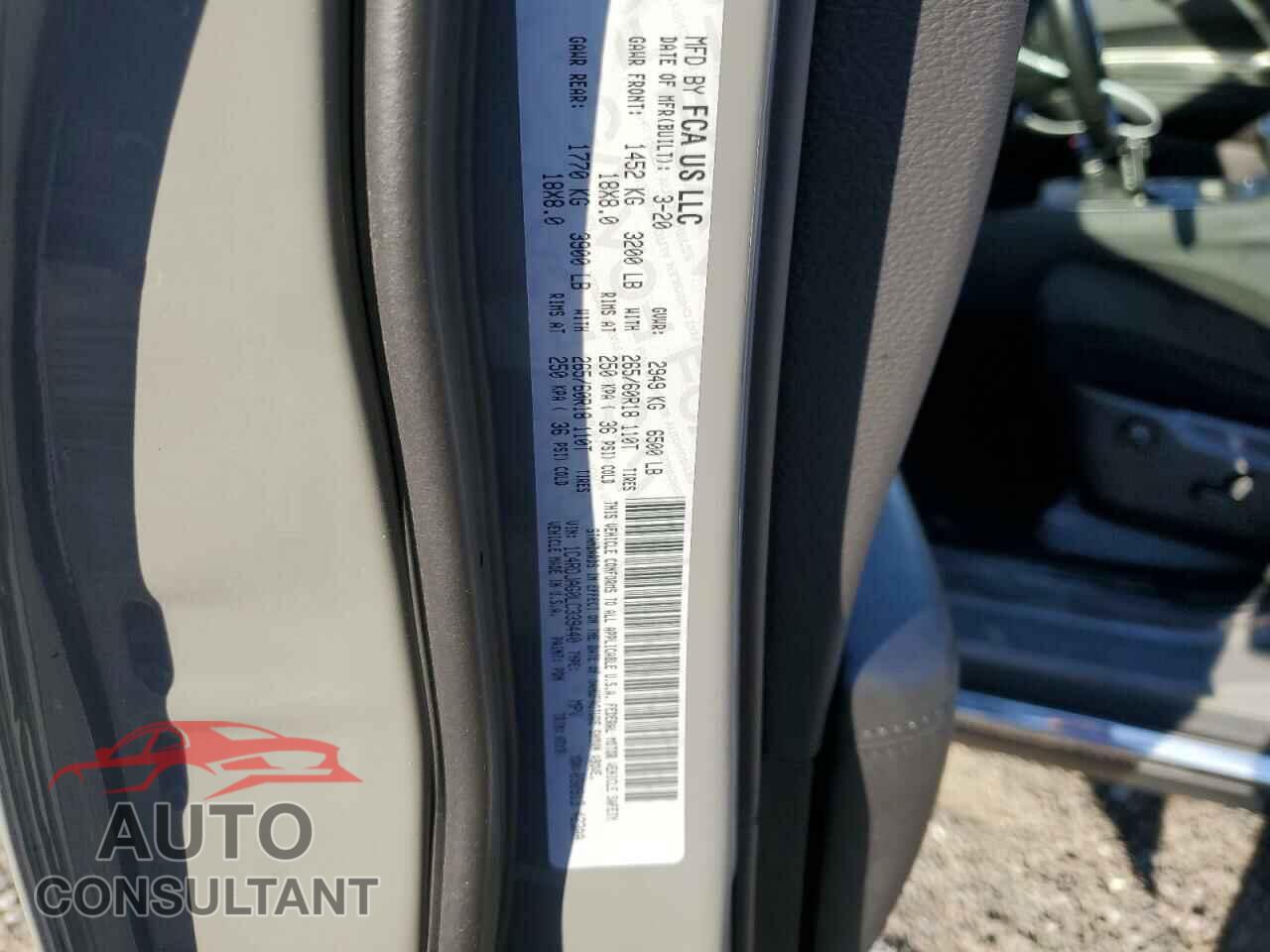 DODGE DURANGO 2020 - 1C4RDJAG0LC339440