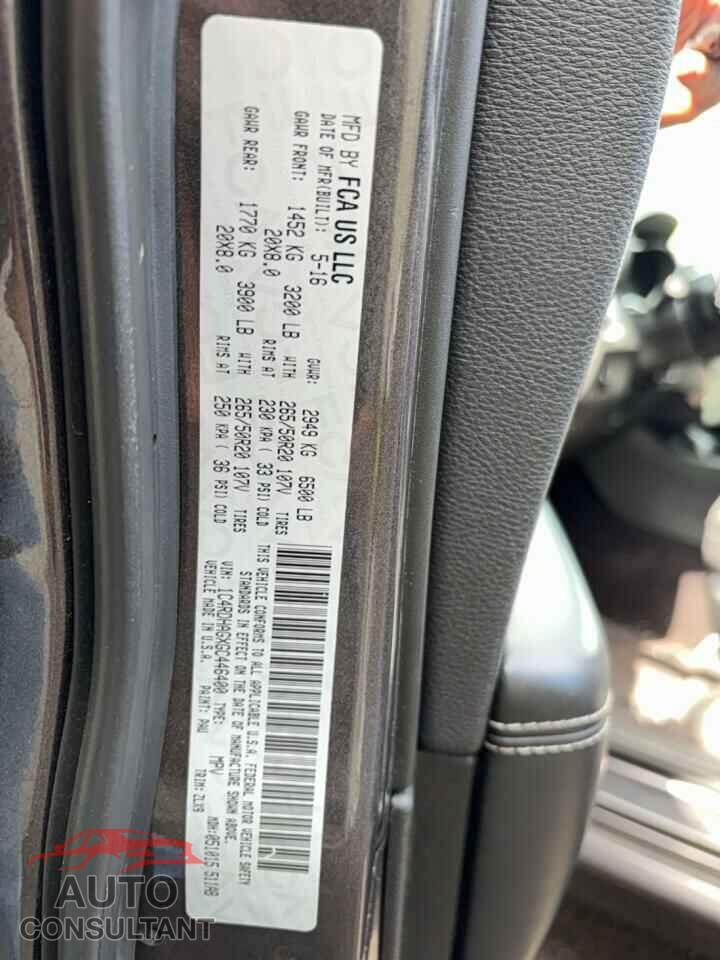 DODGE DURANGO 2016 - 1C4RDHAGXGC446400